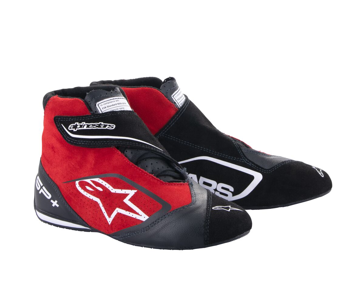 Alpinestars SP+ ботинки для автоспорта, 42.5(EUR)/9.5(US), черный/красный