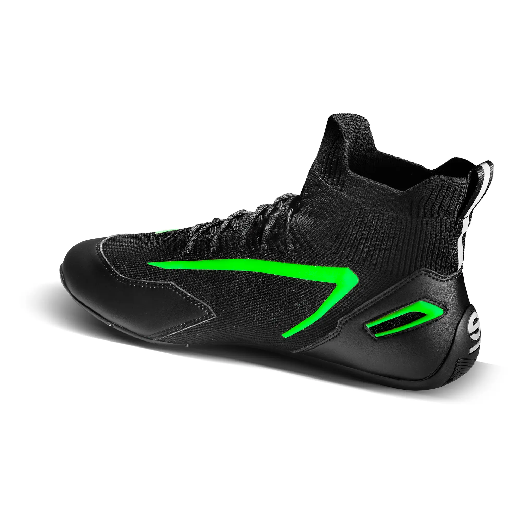 Sparco HYPERDRIVE ботинки для симрейсинга, черный/зеленый неоновый, 41(EUR)/8.5(US)/7.5(UK) на сайте ДАРК СТОК