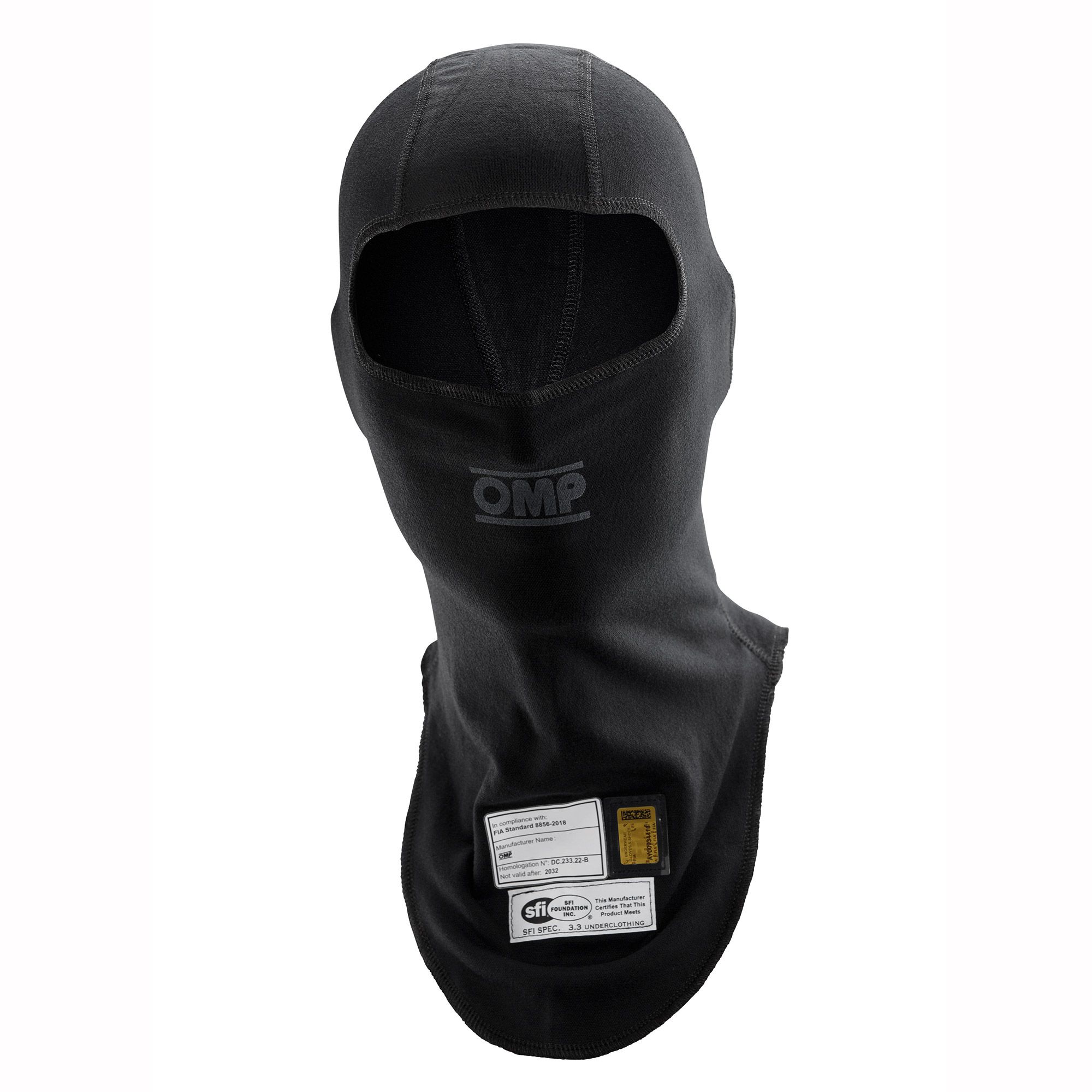 OMP ONE EVO подшлемник для автоспорта, L/XL, черный
