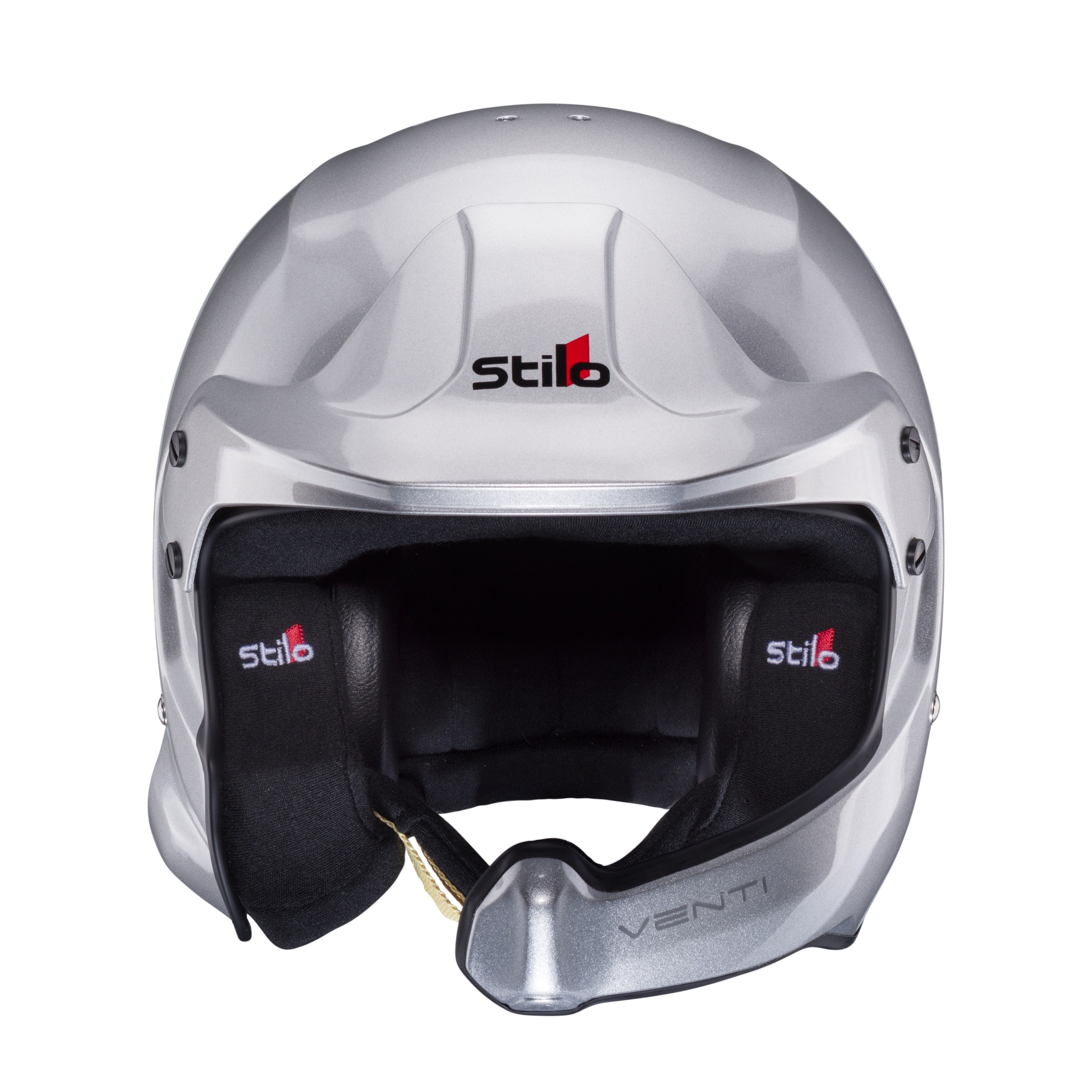 Stilo VENTI WRC COMPOSITE шлем для автоспорта (гарн. WRC) (HANS), р-р 58, серебристый