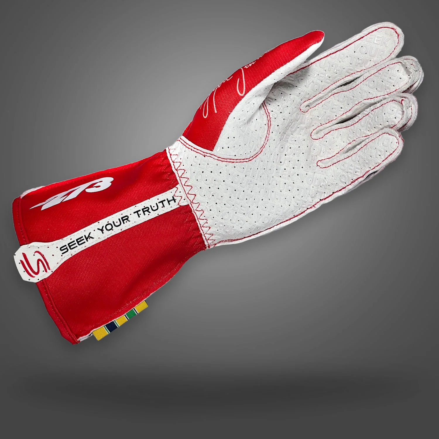 Minus273 AYRTON SENNA Перчатки для картинга, XS, красный