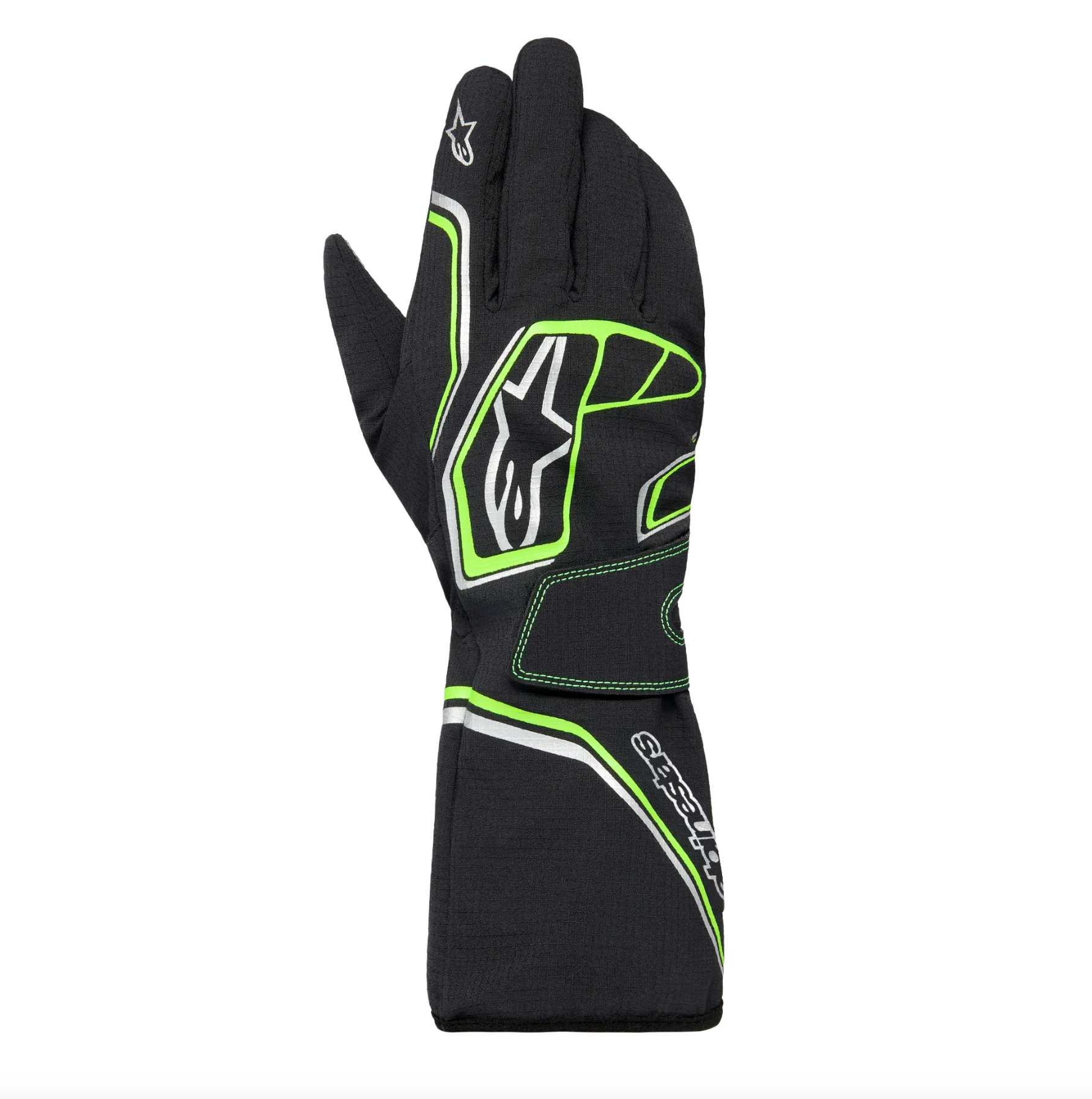 Alpinestars TEMPEST v3 WP детские дождевые перчатки для картинга, L, черный/зеленый