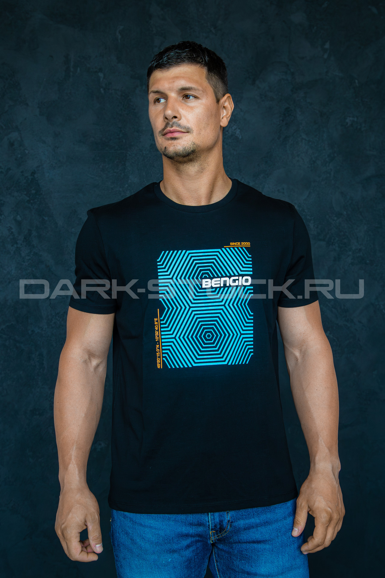Bengio футболка, черный/синий , р-р XL на сайте ДАРК СТОК