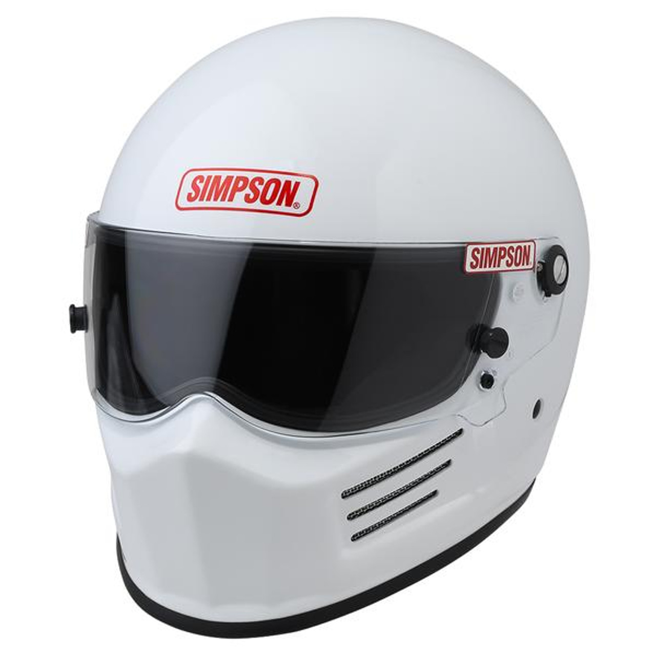 Simpson BANDIT шлем для автоспорта (закрытый) (подготовл. под HANS), черный глянцевый, р-р M